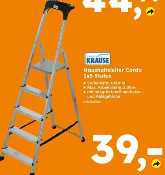 Globus Baumarkt Krause haushaltsleiter corda Angebot