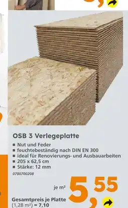 Globus Baumarkt Osb 3 verlegeplatte Angebot