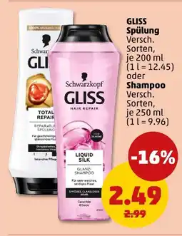 PENNY Schwarzkopf gliss spülung oder shampoo Angebot
