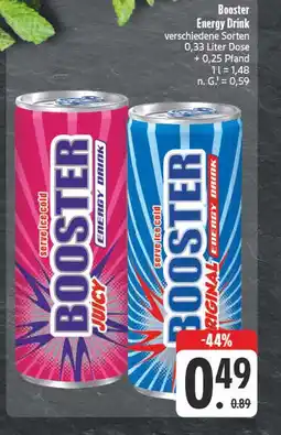 Edeka Booster juicy energy drink Angebot
