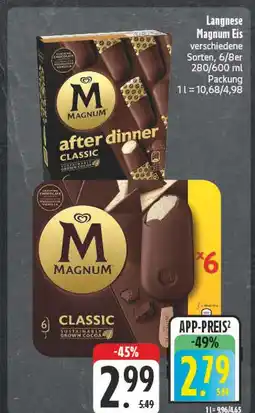 Edeka Langnese magnum eis after dinner classic Angebot