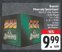 Edeka Braustolz pilsner Angebot