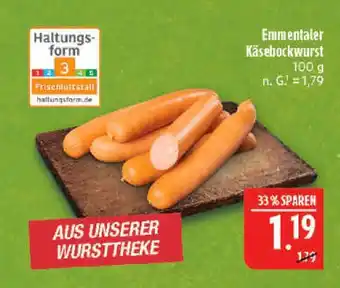 Marktkauf Emmentaler käsebockwurst Angebot