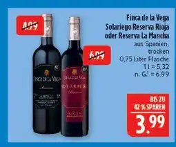 Marktkauf Finca de la vega solariego reserva rioja Angebot