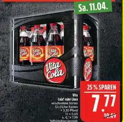Marktkauf Vita cola cola oder limo Angebot