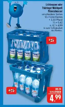 Marktkauf Lichtenauer oder thüringer waldquell mineralwasser Angebot