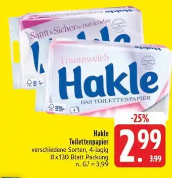 Edeka Hakle toilettenpapier Angebot