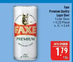 Marktkauf Faxe premium quality lager beer Angebot