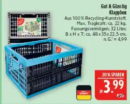 Marktkauf Gut & günstig klappbox Angebot