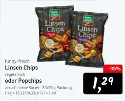 KONSUM Funny-frisch linsen chips Angebot