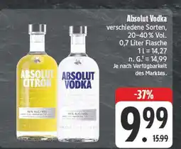Edeka Absolut citron Angebot