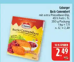 Marktkauf Coburger back-camembert Angebot