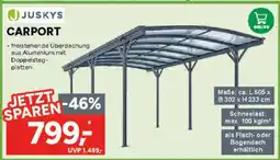Marktkauf Juskys carport Angebot