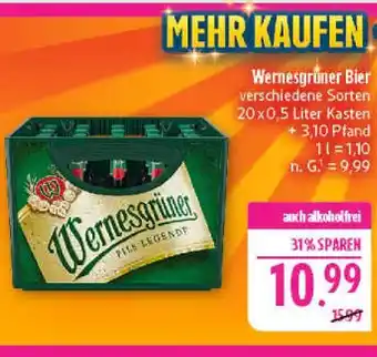 Marktkauf Wernesgrüner bier Angebot