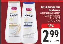 E-Center Dove advanced care duschcreme seidig-zart Angebot