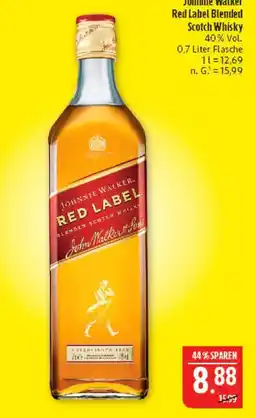 Marktkauf Johnnie walker red label blended scotch whisky Angebot