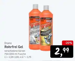 KONSUM Drano rohrfrei gel Angebot