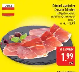 Marktkauf Original spanischer serrano-schinken Angebot