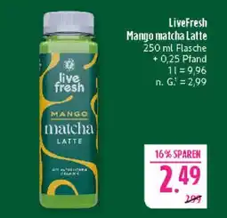Marktkauf Livefresh mango matcha latte Angebot