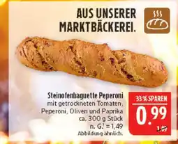 Marktkauf Steinofenbaguette peperoni Angebot
