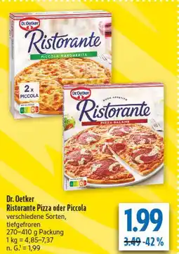 diska Dr. oetker ristorante pizza piccola margherita Angebot