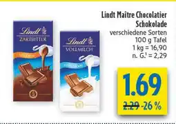 diska Lindt zartbitter Angebot