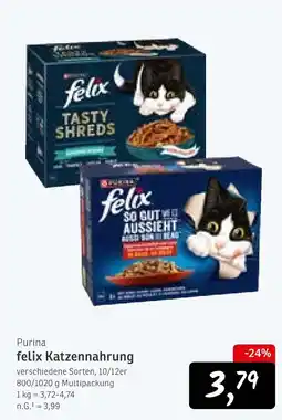 KONSUM Purina felix katzennahrung Angebot