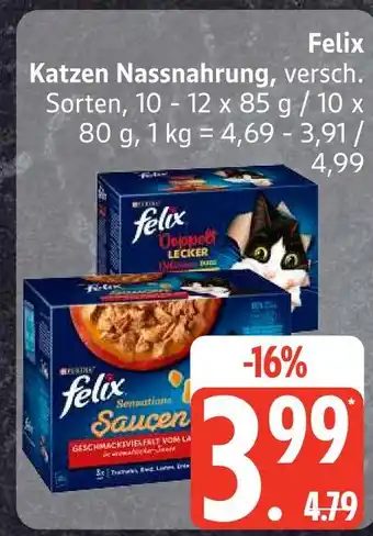 Edeka Felix katzen nassnahrung Angebot