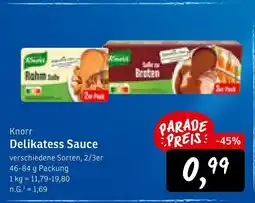 KONSUM Knorr delikatess sauce Angebot