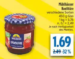 diska Mühlhäuser Konfitüre Angebot