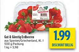 diska Gut & Günstig Erdbeeren Angebot