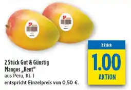 diska 2 Stück Gut & Günstig Mangos,,Kent" Angebot