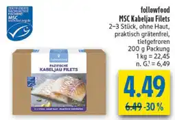 diska followfood MSC Kabeljau Filets Angebot