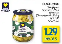diska EDEKA Herzstücke Champignons Angebot