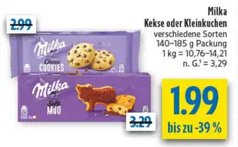 diska Milka Kekse oder Kleinkuchen Angebot