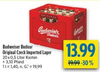 diska Budweiser Budvar Original Czech Imported Lager Angebot