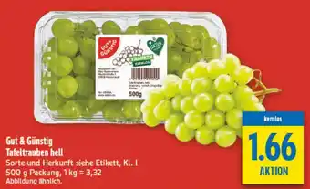 diska Gut & Günstig Tafeltrauben hell Angebot