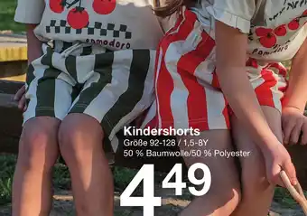 Zeeman Kindershorts Angebot