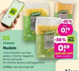 Biomarkt DENNREE Nudeln Angebot