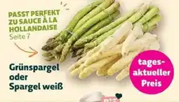 Biomarkt Grünspargel oder Spargel weiß Angebot