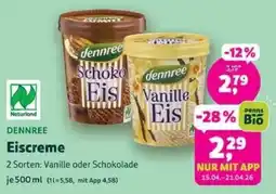 Biomarkt DENNREE Eiscreme Angebot