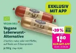 Biomarkt VEGAN DELI Vegane Leberwurst- Alternative Angebot