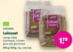 Biomarkt DENNREE Leinsaat Angebot