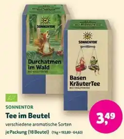 Biomarkt SONNENTOR Tee im Beutel Angebot
