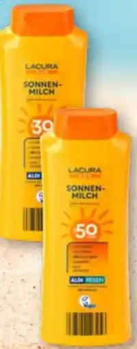 Aldi Nord Lacura Sun Sonnenmilch LSF 50 Angebot