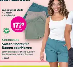 Biomarkt NATURTEXTILIEN Sweat-Shorts für Damen Angebot