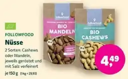 Biomarkt FOLLOWFOOD Nüsse Angebot