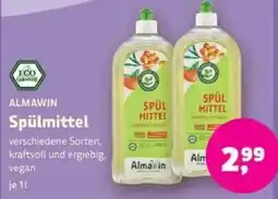 Biomarkt ALMAWIN Spülmittel Angebot