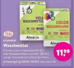 Biomarkt ALMAWIN Waschmittel Angebot