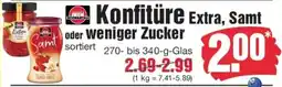 Edeka Schwartau Konfitüre Extra, Samt oder Weniger Zucker Angebot
